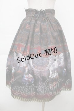 画像2: ALICE and the PIRATES / 運命のアルカナと星が導く FORTUNE TELLER柄スカート  イグニス(黒) S-25-11-28-1056-PA-SK-AS-ZS