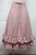FLC / 皆方由衣コラボ/ティアードスカート  ピンク S-25-11-28-1058-LO-SK-AS-ZS