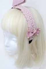 m petit by misako / TT*AMPLカチューシャ  ピンク S-25-11-28-1011-LO-AC-AS-ZS