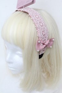 m petit by misako / TT*AMPLカチューシャ  ピンク S-25-11-28-1011-LO-AC-AS-ZS