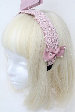 画像1: m petit by misako / TT*AMPLカチューシャ  ピンク S-25-11-28-1011-LO-AC-AS-ZS