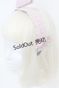 画像1: m petit by misako / TT*AMPLカチューシャ  ピンク S-25-11-28-1011-LO-AC-AS-ZS