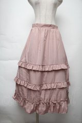 melume / フリルスカート  ピンク S-25-11-28-1059-LO-SK-AS-ZS