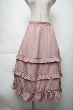 画像1: melume / フリルスカート  ピンク S-25-11-28-1059-LO-SK-AS-ZS