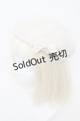 m petit by misako / AMミニリボンバスクベレー  オフ S-25-11-28-1012-LO-AC-AS-ZS