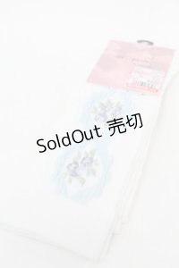 m petit by misako / ECAMOVKバラレースソックス  白 S-25-11-28-1002-LO-ZA-AS-ZS