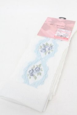 画像1: m petit by misako / ECAMOVKバラレースソックス  白 S-25-11-28-1002-LO-ZA-AS-ZS