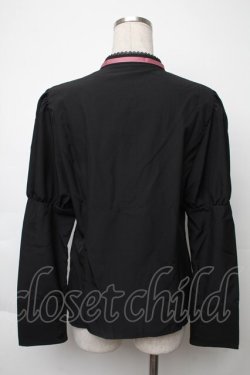 画像2: Kurumi Collaboration / KRデシンジゴスリブラウス  黒 S-25-11-28-1023-LO-BL-AS-ZS