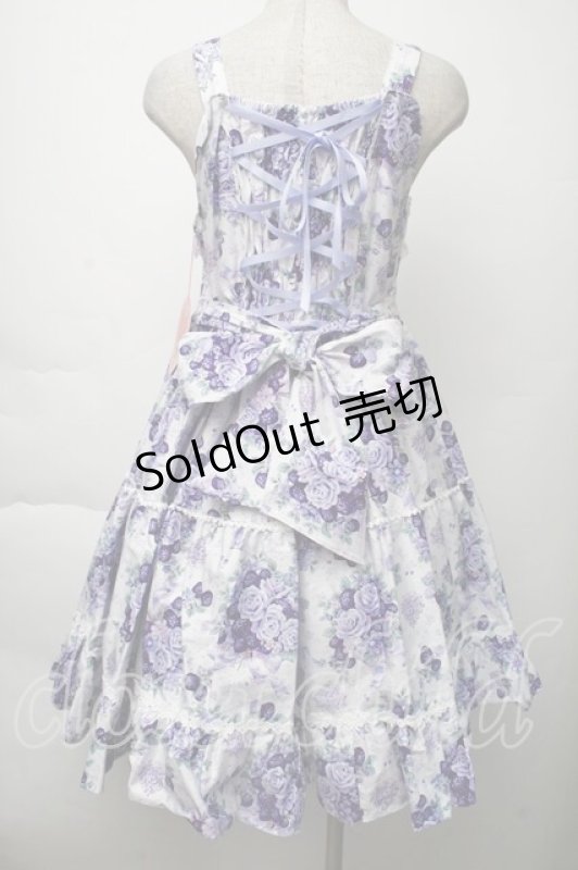 画像2: BABY,THE STARS SHINE BRIGHT / シュガーブーケ〜永遠の乙女の憧れ〜柄ジャンパースカートIII  ラベンダー S-25-11-28-1028-BA-OP-AS-ZS (2)