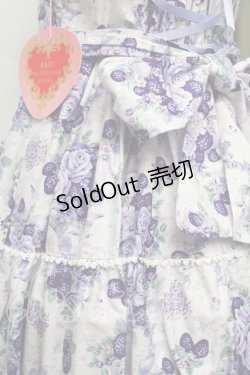 画像3: BABY,THE STARS SHINE BRIGHT / シュガーブーケ〜永遠の乙女の憧れ〜柄ジャンパースカートIII  ラベンダー S-25-11-28-1028-BA-OP-AS-ZS