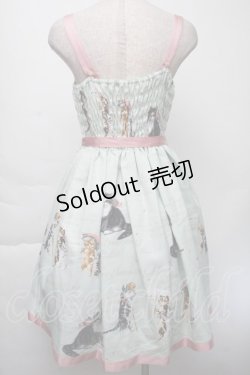 画像2: Innocent World / アンティークキャットジャストウエストジャンパースカート M ミント S-25-11-28-1035-IW-OP-AS-ZS