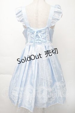 画像2: BABY,THE STARS SHINE BRIGHT / Sugar Rose Tea Timeプリントハートジャンパースカート  サックス S-25-11-28-1039-BA-OP-AS-ZS