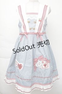 BABY,THE STARS SHINE BRIGHT / Love and Cherish youジャンパースカート  サックス S-25-11-28-1041-BA-OP-HR-ZS