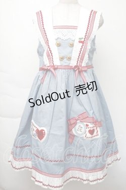 画像1: BABY,THE STARS SHINE BRIGHT / Love and Cherish youジャンパースカート  サックス S-25-11-28-1041-BA-OP-HR-ZS