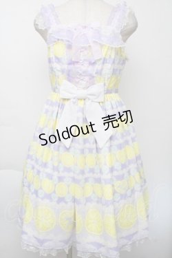 画像1: Angelic Pretty / Lemonade Floatジャンパースカート  ラベンダー S-25-11-28-1042-AP-OP-AS-ZS