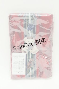 画像1: Angelic Pretty / British Bearタイツ  ワイン S-25-11-28-002-AP-ZA-AS-ZS