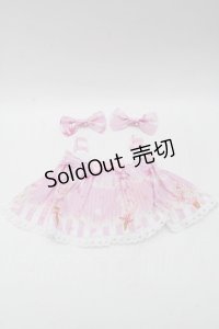 BABY,THE STARS SHINE BRIGHT / Sweetheart Parfaiteria柄くみゃちゃんジャンパースカート  ピンク S-25-11-28-011-BA-JA-AS-ZS
