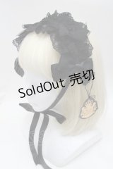 ALICE and the PIRATES / ビブリオフィリアヘッドドレス  黒 S-25-11-28-017-PA-AC-AS-ZS