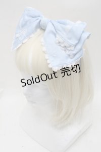 BABY,THE STARS SHINE BRIGHT / Sugar Rose Tea Timeプリントカチューシャ  サックス S-25-11-28-022-BA-AC-AS-ZS