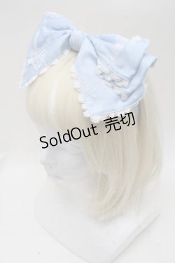 画像1: BABY,THE STARS SHINE BRIGHT / Sugar Rose Tea Timeプリントカチューシャ  サックス S-25-11-28-022-BA-AC-AS-ZS