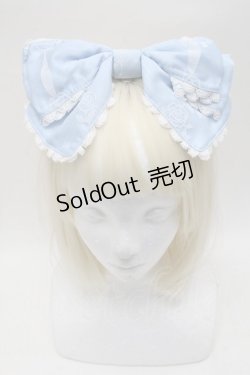 画像2: BABY,THE STARS SHINE BRIGHT / Sugar Rose Tea Timeプリントカチューシャ  サックス S-25-11-28-022-BA-AC-AS-ZS