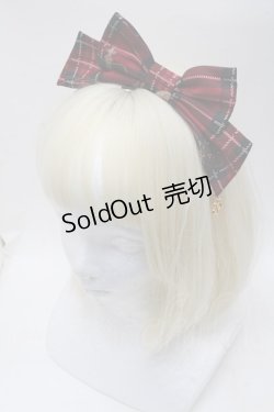 画像1: Angelic Pretty / British Bearカチューシャ  赤 S-25-11-28-025-AP-AC-AS-ZS