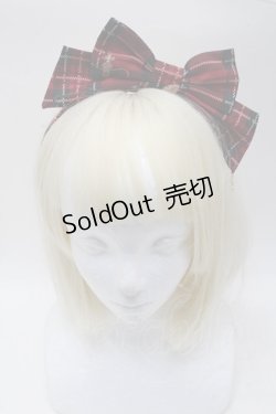 画像2: Angelic Pretty / British Bearカチューシャ  赤 S-25-11-28-025-AP-AC-AS-ZS