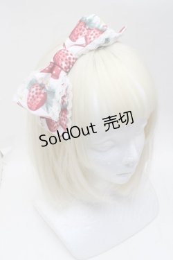 画像1: Angelic Pretty / Strawberry Dollカチューシャ  白 S-25-11-28-028-AP-AC-AS-ZS