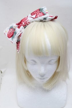画像2: Angelic Pretty / Strawberry Dollカチューシャ  白 S-25-11-28-028-AP-AC-AS-ZS