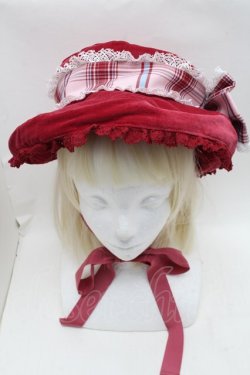 画像2: BABY,THE STARS SHINE BRIGHT / Mary Stuart別珍＆タータンチェックハット  赤 S-25-11-28-033-BA-SK-AS-ZS