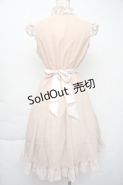 画像2: axes femme / シフォンノースリーブワンピース  ベージュ S-25-11-30-038-AX-OP-HR-ZS