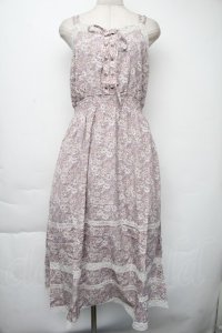 axes femme / 小花柄キャミワンピース  ラベンダー S-25-11-30-039-AX-OP-HR-ZS