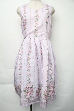 画像1: axes femme / 花柄パネルワンピース  アワピンク S-25-11-30-040-AX-OP-HR-ZS