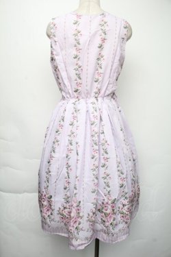 画像2: axes femme / 花柄パネルワンピース  アワピンク S-25-11-30-040-AX-OP-HR-ZS