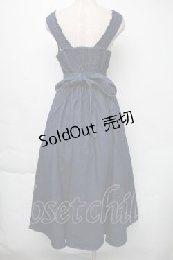 画像2: axes femme / バラ刺繍ジャンスカ  インディゴ S-25-11-30-042-AX-OP-HR-ZS