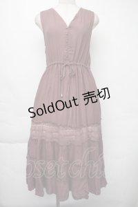 axes femme / ティアードワンピ  チャ S-25-11-30-043-AX-OP-HR-ZS