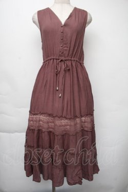 画像1: axes femme / ティアードワンピ  チャ S-25-11-30-043-AX-OP-HR-ZS