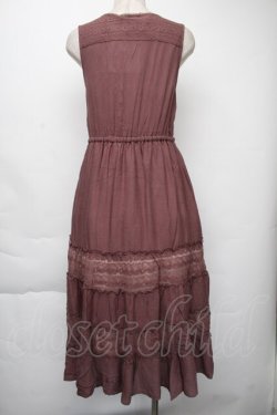 画像2: axes femme / ティアードワンピ  チャ S-25-11-30-043-AX-OP-HR-ZS