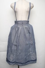 axes femme / miffy/刺繍サス付きスカート  紺 S-25-11-30-046-AX-SK-AS-ZS