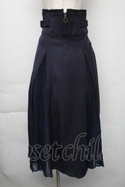 画像1: axes femme / センタージップロングスカート  紺 S-25-11-30-050-AX-SK-HR-ZS