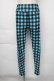 画像1: NieR Clothing / チェックレギンスパンツ  黒ｘブルー S-25-11-30-057-PU-PA-HR-ZS (1)