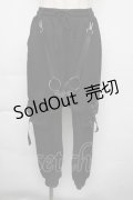 KRY CLOTHING / ハーネス付きスウェットパンツ  黒 S-25-11-30-058-EL-PA-HR-ZS