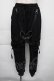 画像1: KRY CLOTHING / ハーネス付きスウェットパンツ  黒 S-25-11-30-058-EL-PA-HR-ZS (1)