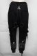 画像2: KRY CLOTHING / ハーネス付きスウェットパンツ  黒 S-25-11-30-058-EL-PA-HR-ZS (2)