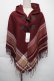 画像1: axes femme / サイドラインポンチョ  ワイン S-25-11-30-060-AX-TO-HR-ZS (1)