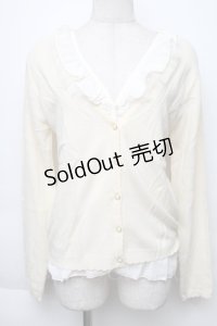 axes femme / アンサンブル風カーディガン  オフ S-25-11-30-007-AX-TO-AS-ZS