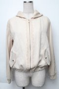 axes femme / ジャカード織ブルゾン  ベージュ S-25-11-30-009-AX-TO-HR-ZS