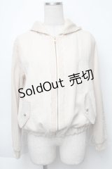 axes femme / ジャカード織ブルゾン  ベージュ S-25-11-30-009-AX-TO-HR-ZS