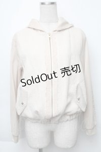 axes femme / ジャカード織ブルゾン  ベージュ S-25-11-30-009-AX-TO-HR-ZS