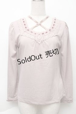 画像1: axes femme / クロスストラップインナー  ピンク S-25-11-30-002-AX-TO-HR-ZS